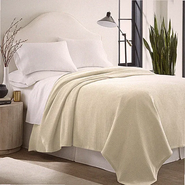 100% Cotton Blanket Soft Lightweight Breathable (66"X90", 90"X90", 90"X108")