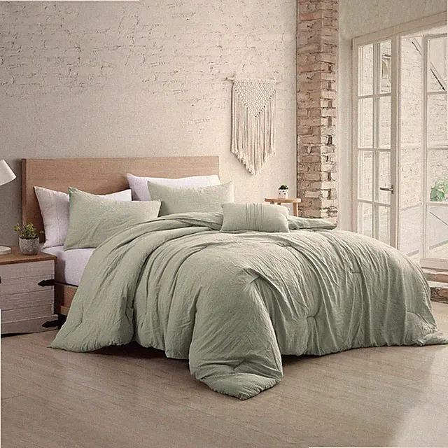 Beck Spa Queen 4-Piece Garment-Washed Comforter Set by