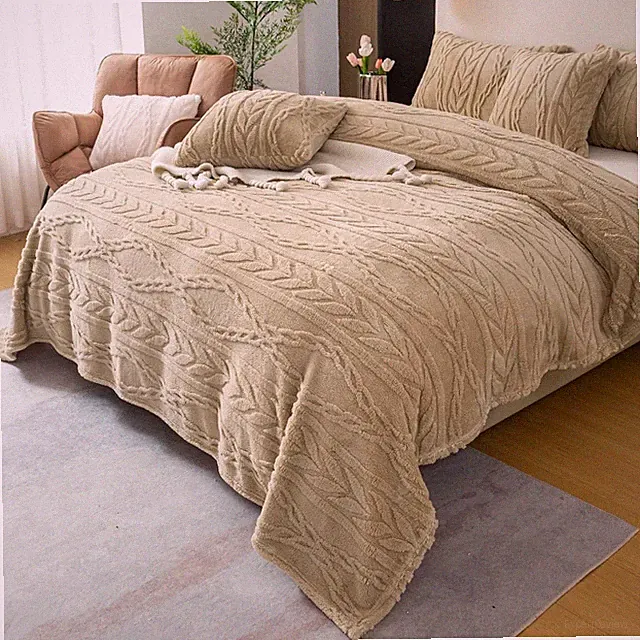 Blanket Soft Thick Plush Cozy Warm Throw for Couch Bed Sofa Throw Queen Twin