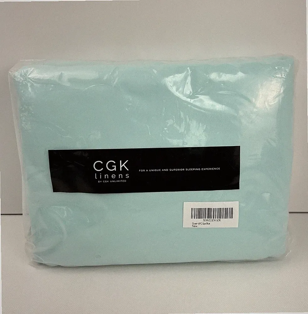 CGK linens Unlimited Spa Blue 6PC Sheet Set- Queen