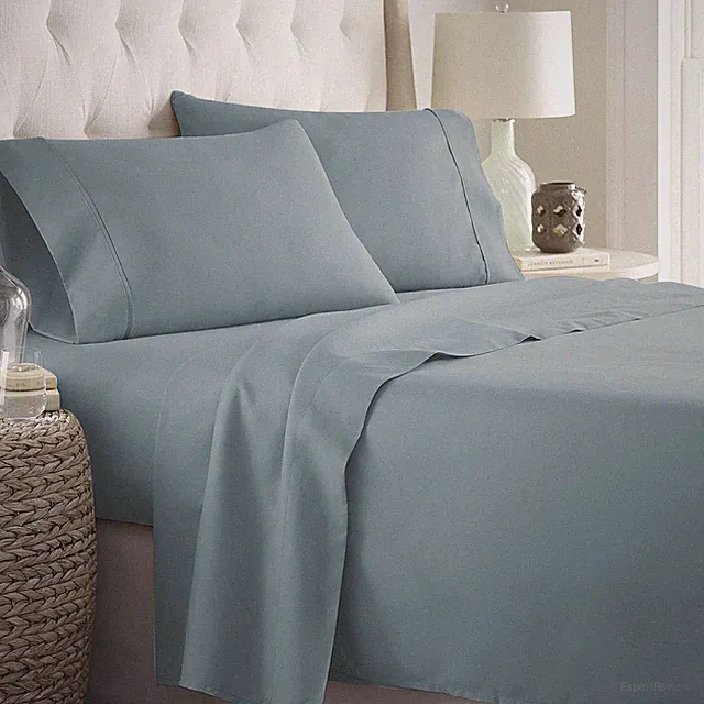 Danjor Linens Bed Sheet Set Queen Size for Hot Sleepers, Queen, 05 - Spa Blue