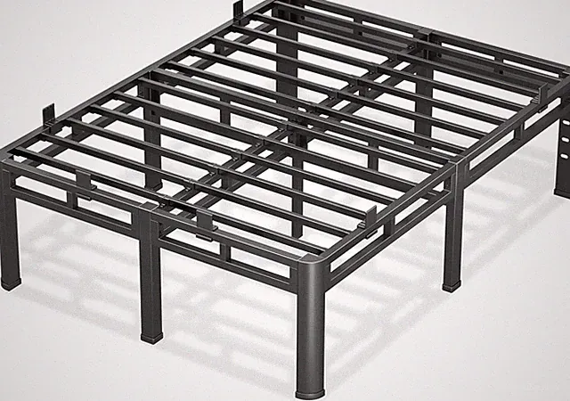 Heavy Duty 24" Tall Full Bed Frame, 4000 lbs Capacity, Easy Assembly