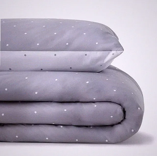 LINENSPA 3Pc Polka Dot King Comforter All Season Hypoallergenic Down Alternative