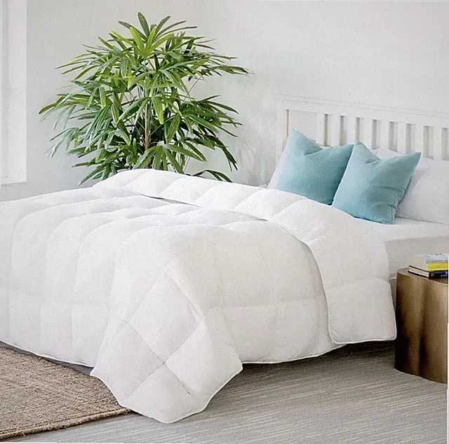 Linenspa Comforter Duvet Insert, Down Alternative, Box Stitched - Reversible