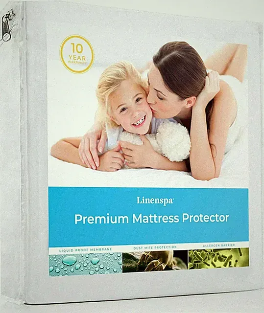 Linenspa Five Sided Waterproof Mattress Protector, Twin
