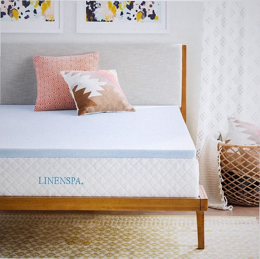 Linenspa LS20QQ30GT GEL Infused Memory Foam Mattress Topper Size Twin XL