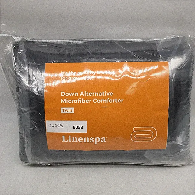 Linenspa LS70TTBKGRMICO Down Alternative Microfiber Black Comforter Twin