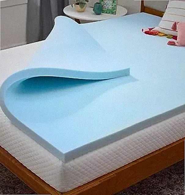 LINENSPA Memory Foam Mattress Topper - 2 Inch Gel Infused Memory Foam - Twin
