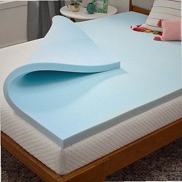 LINENSPA Memory Foam Mattress Topper -2 Inch Gel Infused Memory FoamTwin XL Size
