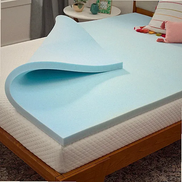 Linenspa Memory Foam Mattress Topper, Queen Size - 2 Inch Gel Infused Memory Foa