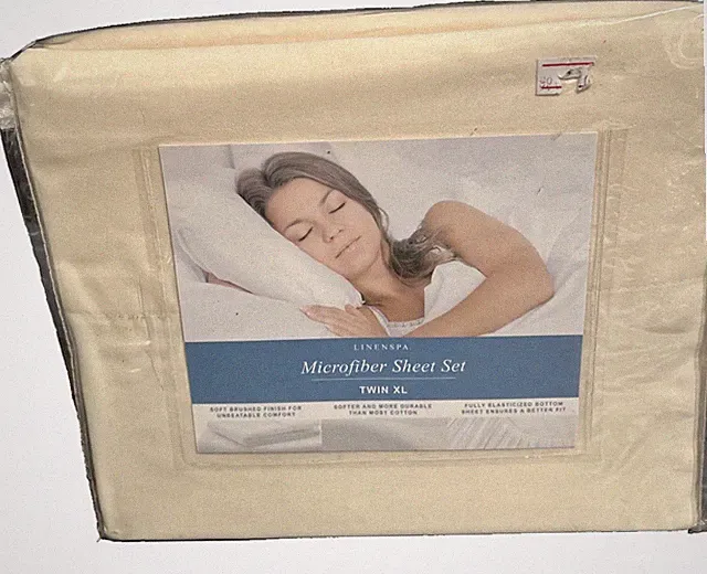 Linenspa Microfiber Sheet Set, Twin XL, Ivory