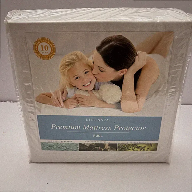 Linenspa Premium Smooth Fabric Mattress Protector Full Size /liquid Proof