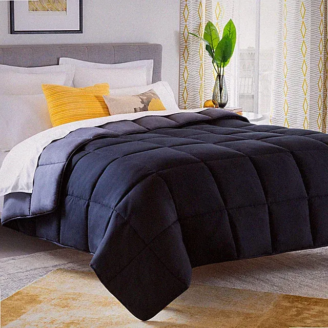 Linenspa Reversible Down Alternative Comforter And Duvet Insert - All-Season
