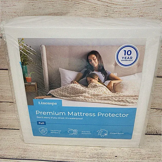 Linenspa Waterproof Smooth Top Premium Mattress Protector- Full Size - New!