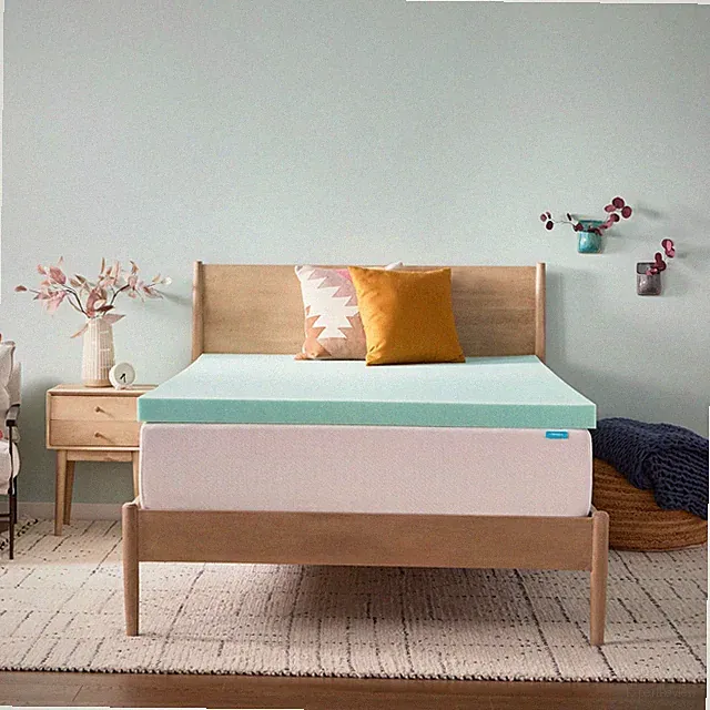 Linenspa WMLS20QQ18GRT 2" Cooling Gel and Green Tea Infused Memory Foam Mattress
