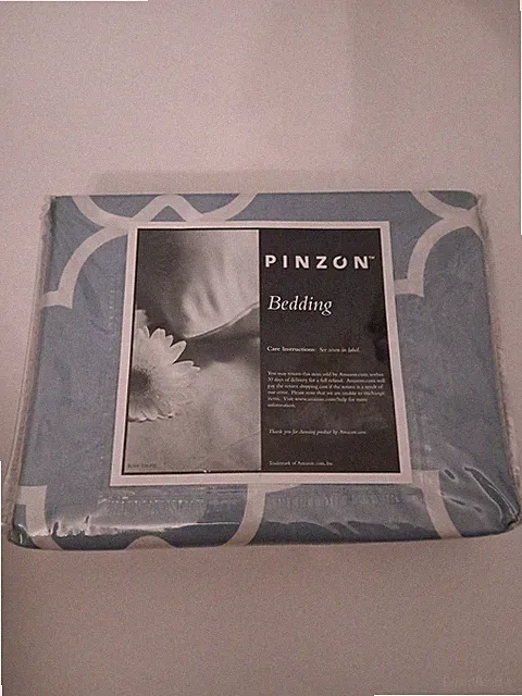 Pinzon 300 Thread Count Lattice Duvet Cover Set - Full/Queen Egyptian Cotton New