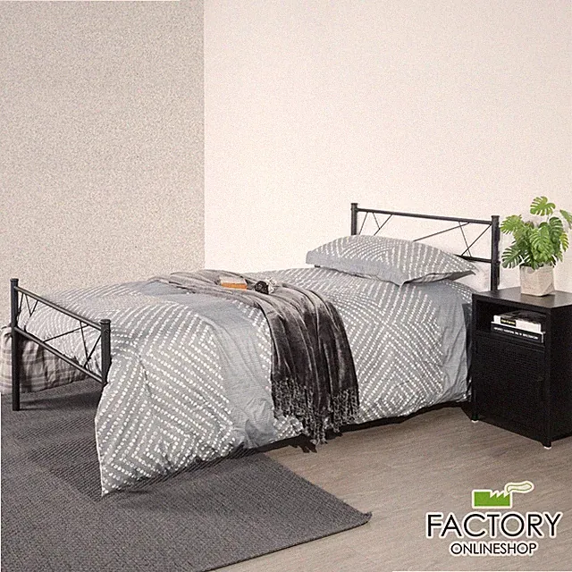 Queen Full Twin Size Bed Frame Metal Mattress Platform Base Headboard Footboard