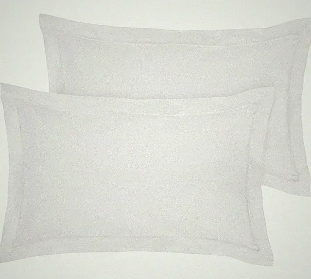 ROYALE LINENS Queen 20x30'' Pillow Shams 2 Pack - Brushed 1800 Microfiber