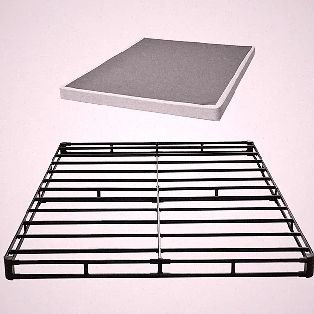 Uimoso Queen Size Bed Frame with Fabric Cover Box Spring 79.1 x 59.4 x 4 Inches