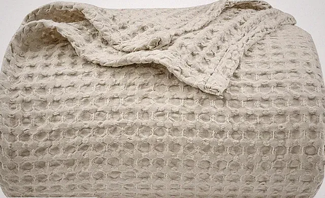 Ultra Soft Waffle Weave King Size Blanket 104x90 Washed Lightweight Cozy Throw